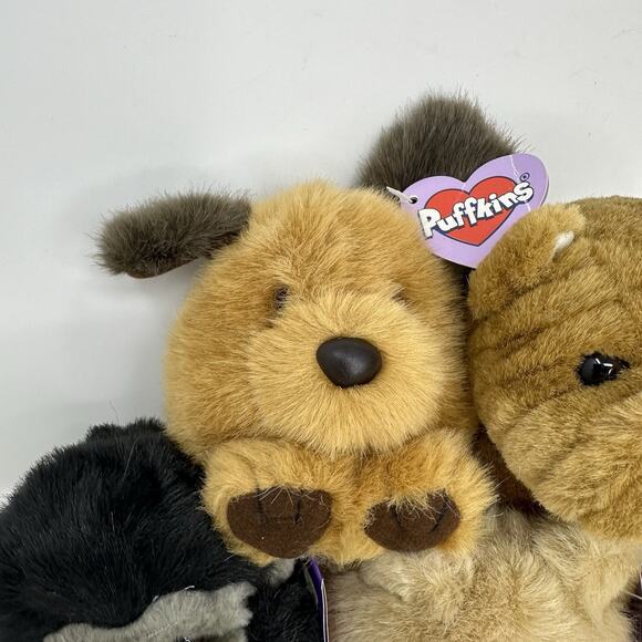 Puffkins Lot of 5 Plush Stuffed Swibco All Have Tags! Ape Dogs Tiger Bear - Picture 6 of 14